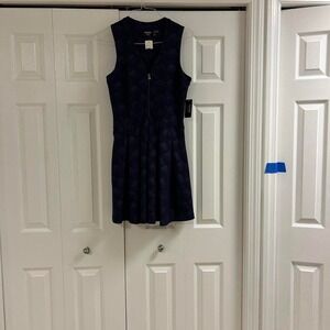 NWT Guess dark purple dress with zipper detail